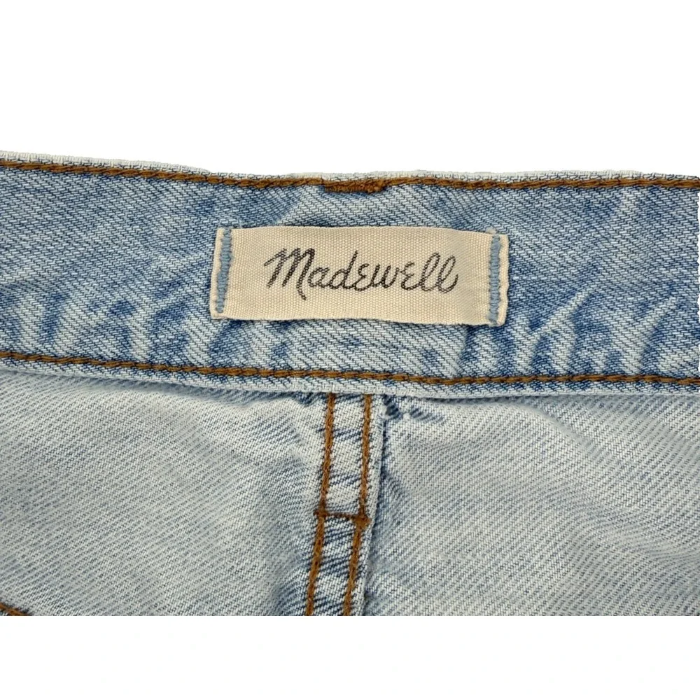 Madewell Perfect Vintage Jeans Womens 27 Light Wash Straight Leg High Rise Denim